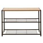 Παπουτσοθήκη Ramon pakoworld 6 ζευγών φυσικό-μαύρο 63x30x43εκ Παπουτσοθήκη Ramon pakoworld 6 ζευγών φυσικό-μαύρο 63x30x43εκ