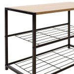 Παπουτσοθήκη Ramon pakoworld 6 ζευγών φυσικό-μαύρο 63x30x43εκ Παπουτσοθήκη Ramon pakoworld 6 ζευγών φυσικό-μαύρο 63x30x43εκ