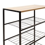 Παπουτσοθήκη Ramon pakoworld 12 ζευγών φυσικό-μαύρο 63x30x83εκ Παπουτσοθήκη Ramon pakoworld 12 ζευγών φυσικό-μαύρο 63x30x83εκ