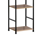 Βιβλιοθήκη Azuel pakoworld φυσικό-μαύρο μέταλλο 29x23.5x144εκ Βιβλιοθήκη Azuel pakoworld φυσικό-μαύρο μέταλλο 29x23.5x144εκ
