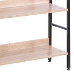 Βιβλιοθήκη Elbo pakoworld φυσικό-μαύρο μέταλλο 60x28x160εκ Βιβλιοθήκη Elbo pakoworld φυσικό-μαύρο μέταλλο 60x28x160εκ