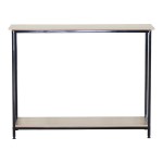 Κονσόλα Shima pakoworld oak- μαύρο μέταλλο 106x35x81εκ