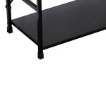 Βιβλιοθήκη-ραφιέρα Manlo pakoworld μαύρο μέταλλο 58.6x23.5x80εκ