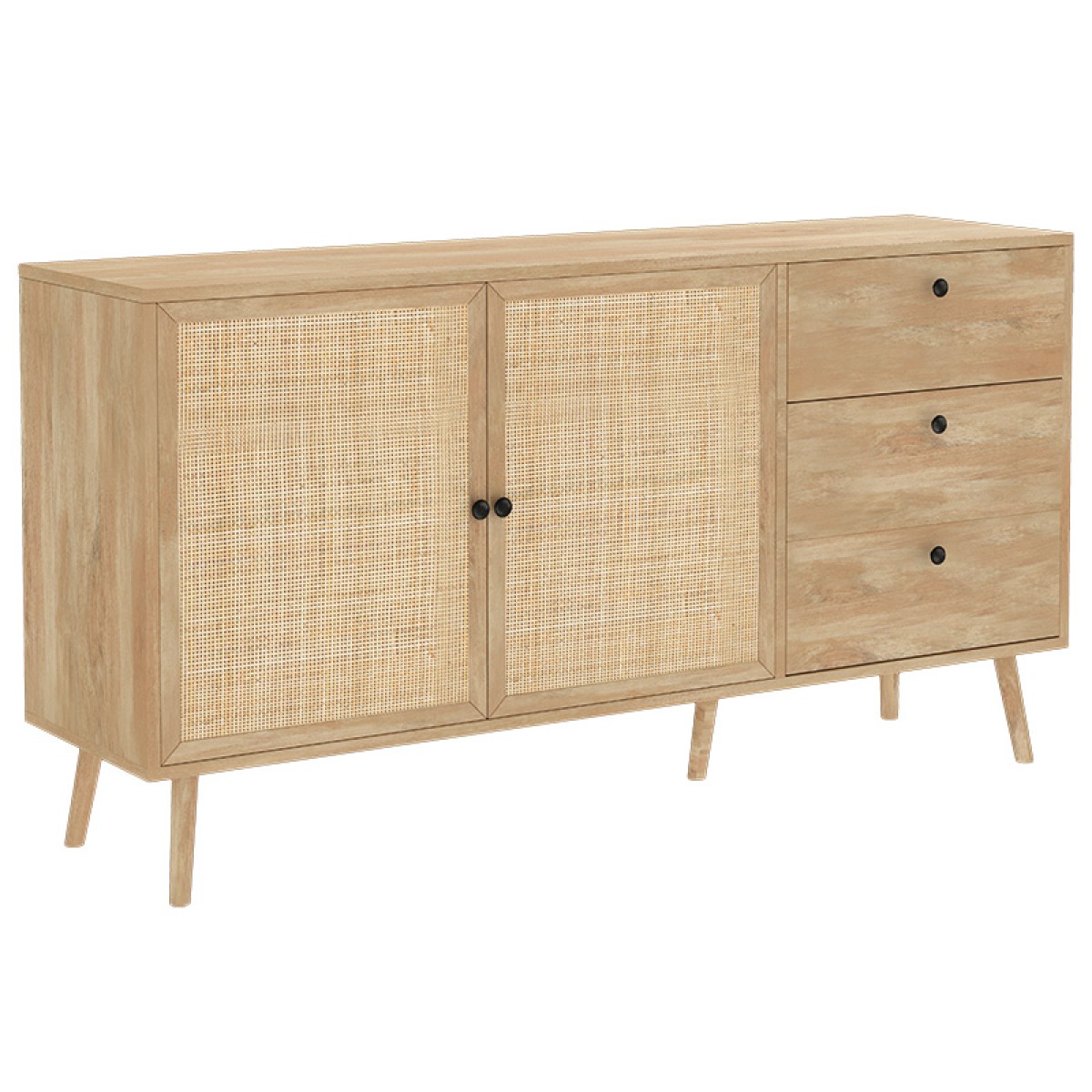 Μπουφές Oslo pakoworld sonoma 150x39x79εκ Μπουφές Oslo pakoworld sonoma 150x39x79εκ