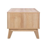 Τραπέζι σαλονιού Hamea pakoworld mdf σε φυσική απόχρωση 110x55,2x45εκ