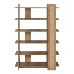 Βιβλιοθήκη Oslo pakoworld sonoma 100x32x146.5εκ