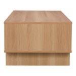 Τραπέζι σαλονιού Jenfia pakoworld mdf σε φυσική απόχρωση 110x55x38,5εκ