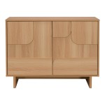 Μπουφές Jenfia pakoworld mdf σε φυσική απόχρωση 101,2x39x75,5εκ