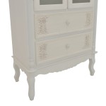 Βιτρίνα Pazlen Inart mdf σε λευκή αντικέ απόχρωση 74.5x39x190εκ Βιτρίνα Pazlen Inart mdf σε λευκή αντικέ απόχρωση 74.5x39x190εκ