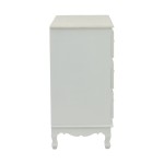 Συρταριέρα Pazlen Inart mdf σε λευκή αντικέ απόχρωση 80x40x80εκ Συρταριέρα Pazlen Inart mdf σε λευκή αντικέ απόχρωση 80x40x80εκ