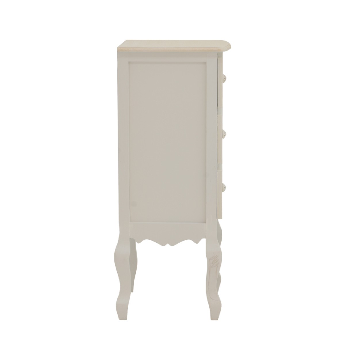 Κομοδίνο Pazlen Inart mdf σε λευκή αντικέ απόχρωση 40x34.5x82εκ Κομοδίνο Pazlen Inart mdf σε λευκή αντικέ απόχρωση 40x34.5x82εκ