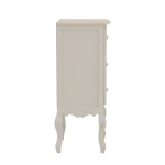Κομοδίνο Pazlen Inart mdf σε λευκή αντικέ απόχρωση 40x34.5x82εκ Κομοδίνο Pazlen Inart mdf σε λευκή αντικέ απόχρωση 40x34.5x82εκ