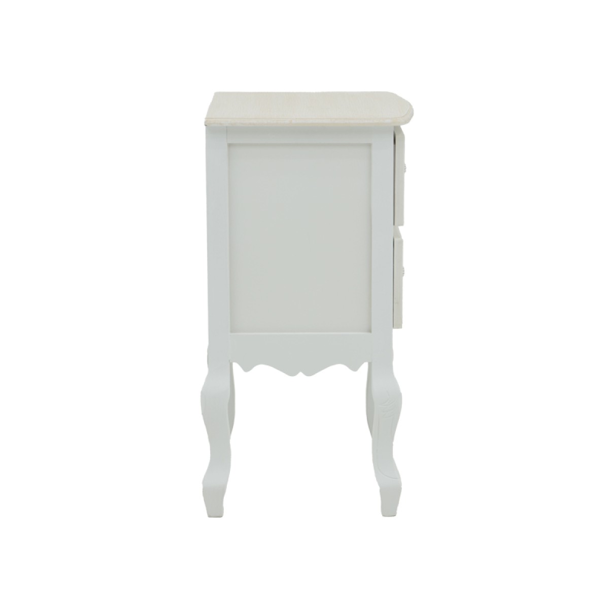 Κομοδίνο Pazlen Inart mdf σε λευκή αντικέ απόχρωση 40x45x65εκ Κομοδίνο Pazlen Inart mdf σε λευκή αντικέ απόχρωση 40x45x65εκ