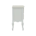 Κομοδίνο Pazlen Inart mdf σε λευκή αντικέ απόχρωση 40x45x65εκ Κομοδίνο Pazlen Inart mdf σε λευκή αντικέ απόχρωση 40x45x65εκ