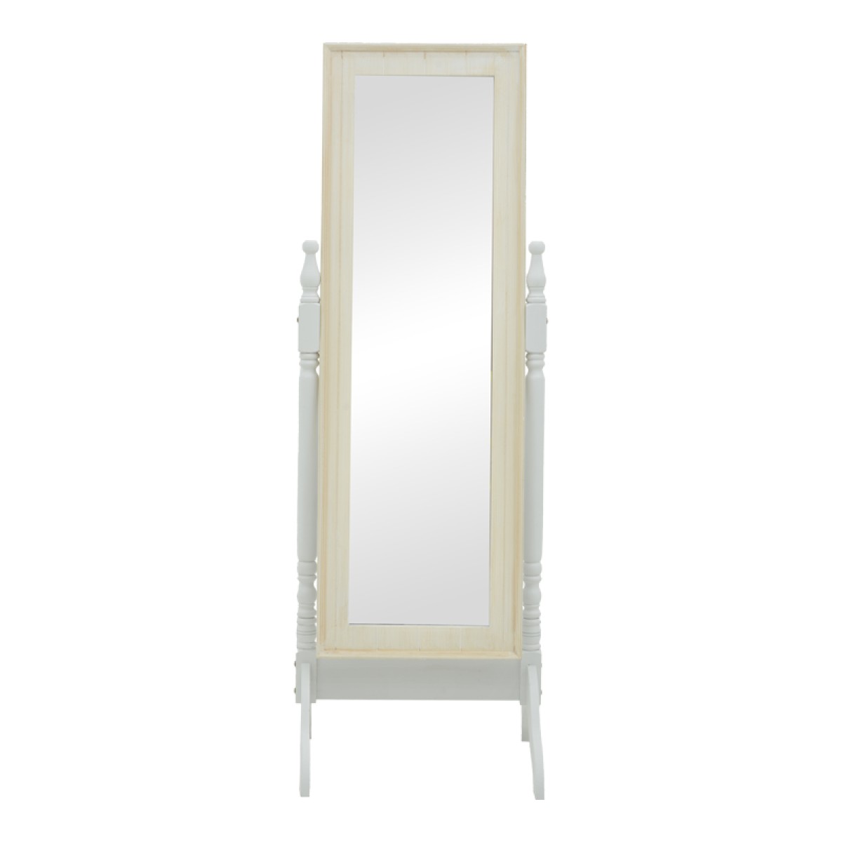 Καθρέπτης Malone Inart mdf σε λευκή αντικέ απόχρωση 55x50x160εκ Καθρέπτης Malone Inart mdf σε λευκή αντικέ απόχρωση 55x50x160εκ