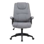 Καρέκλα γραφείου διευθυντή Kamora pakoworld ύφασμα ανθρακί 66x67x103-111εκ