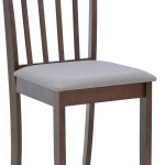 Καρέκλα Houston pakoworld σε καρυδί απόχρωση 40x49x94εκ