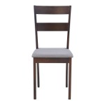 Καρέκλα Dallan  pakoworld σε καρυδί απόχρωση 40x47.5x89εκ