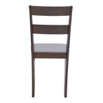 Καρέκλα Dallan  pakoworld σε καρυδί απόχρωση 40x47.5x89εκ