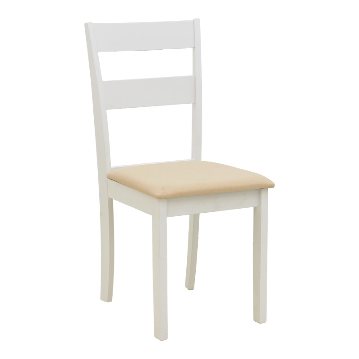Καρέκλα Dallan pakoworld rubberwood λευκό 40x47.5x89εκ