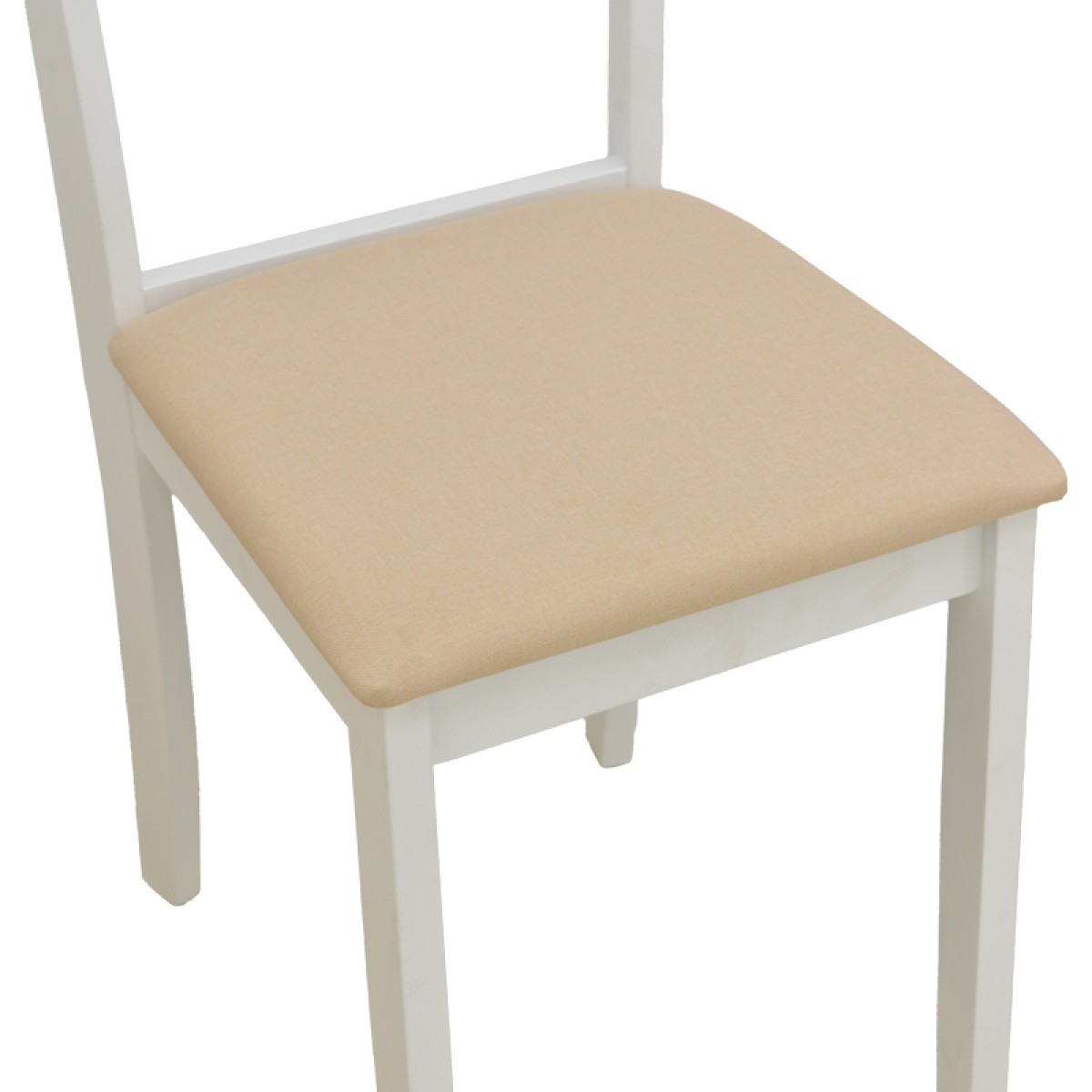 Καρέκλα Dallan pakoworld rubberwood λευκό 40x47.5x89εκ