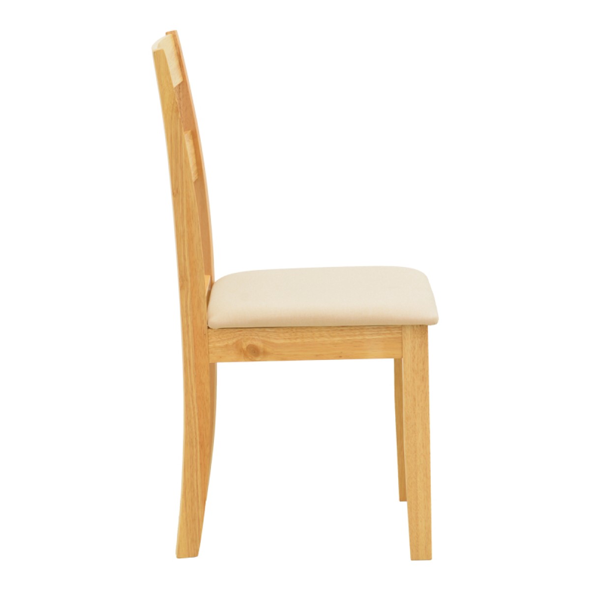 Καρέκλα Dallan pakoworld rubberwood σε φυσική απόχρωση 40x47.5x89εκ