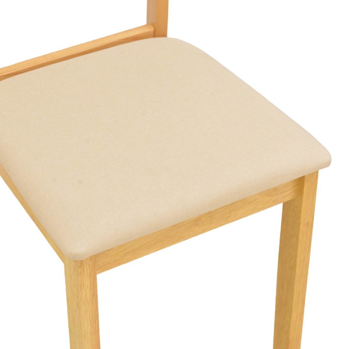 Καρέκλα Dallan pakoworld rubberwood σε φυσική απόχρωση 40x47.5x89εκ