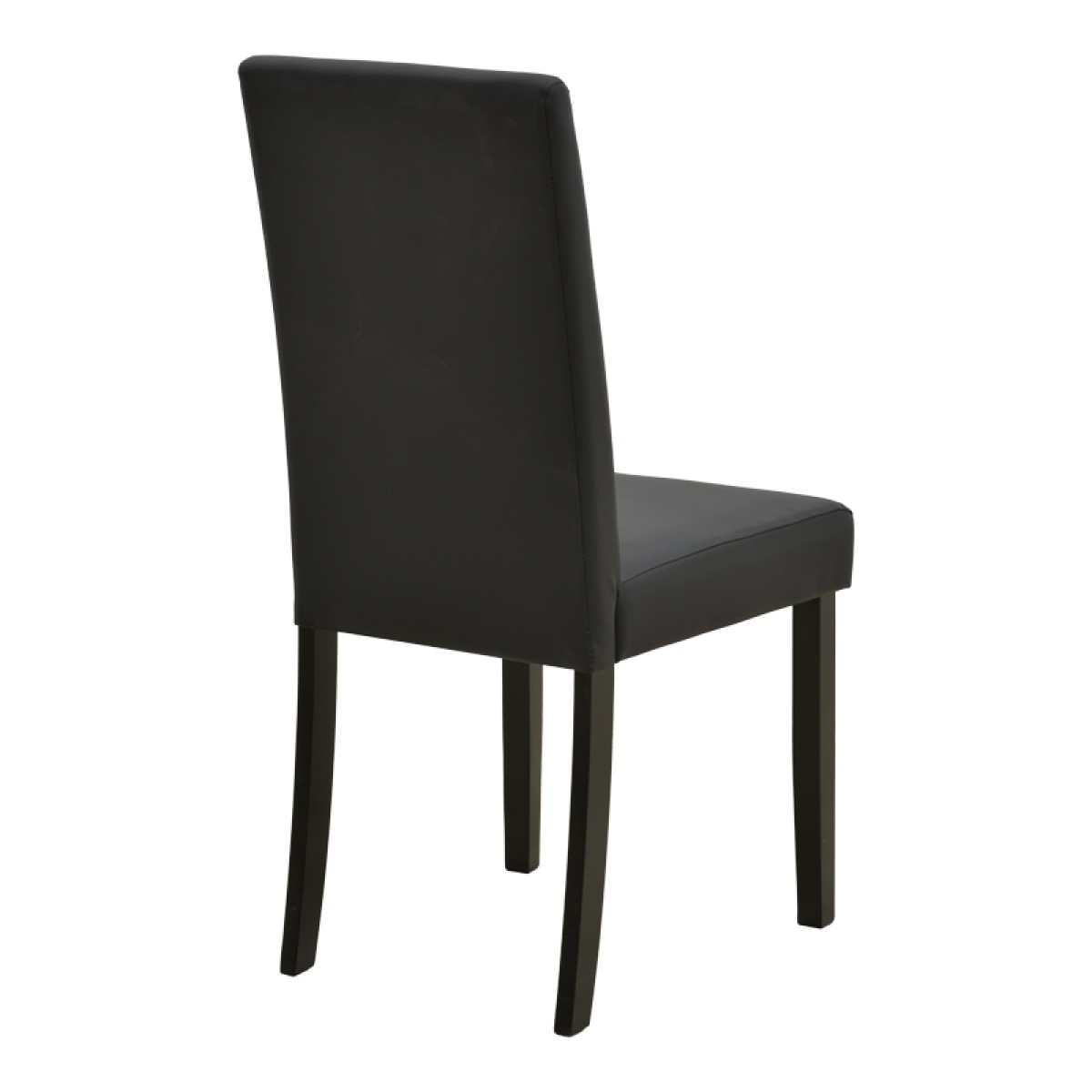 Καρέκλα Zeben pakoworld μαύρο PU με πόδι μαύρο rubberwood 43,5x55,5x93,5εκ