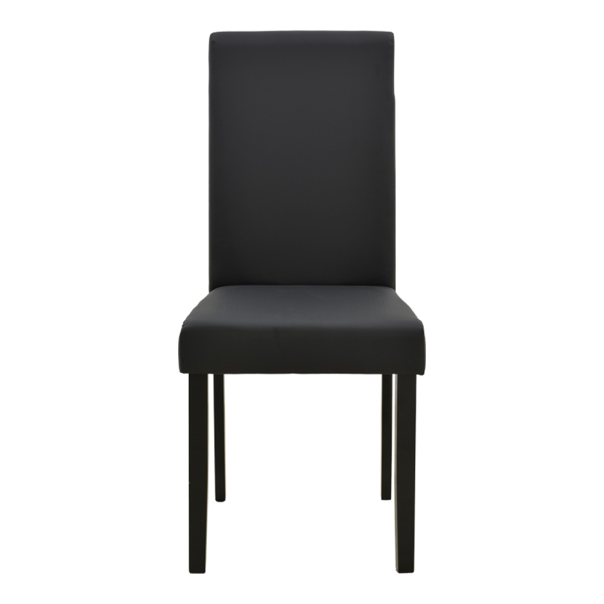 Καρέκλα Zeben pakoworld μαύρο PU με πόδι μαύρο rubberwood 43,5x55,5x93,5εκ
