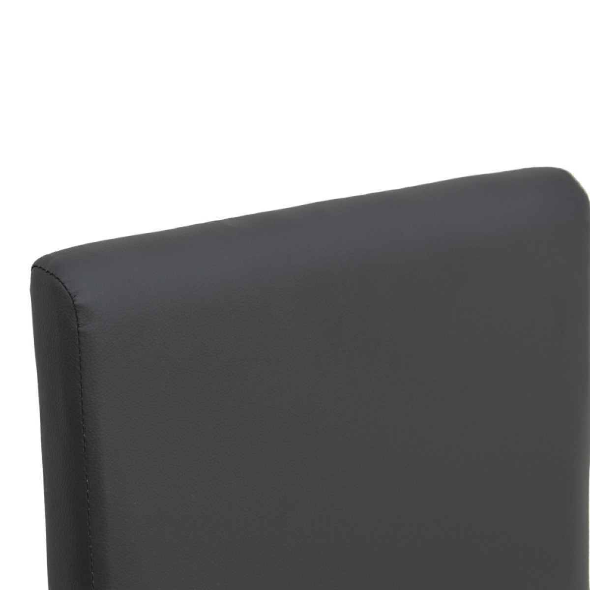 Καρέκλα Zeben pakoworld μαύρο PU με πόδι μαύρο rubberwood 43,5x55,5x93,5εκ