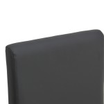Καρέκλα Zeben pakoworld μαύρο PU με πόδι μαύρο rubberwood 43,5x55,5x93,5εκ