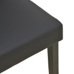 Καρέκλα Zeben pakoworld μαύρο PU με πόδι μαύρο rubberwood 43,5x55,5x93,5εκ