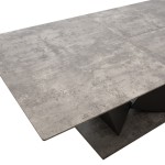 Τραπέζι Gordon pakoworld επεκτεινόμενο γκρι cement- πόδι μαύρο μέταλλο 160-200x90x75εκ Τραπέζι Gordon pakoworld επεκτεινόμενο γκρι cement- πόδι μαύρο μέταλλο 160-200x90x75εκ