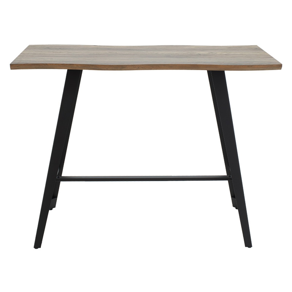 Tραπέζι μπαρ Fortitude pakoworld MDF καρυδί - πόδι μαύρο 140x70x103.5εκ Tραπέζι μπαρ Fortitude pakoworld MDF καρυδί - πόδι μαύρο 140x70x103.5εκ