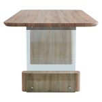 Tραπέζι Faghan pakoworld καφέ mdf 180x90x76εκ Tραπέζι Faghan pakoworld καφέ mdf 180x90x76εκ