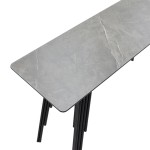 Κονσόλα Lifo pakoworld MDF ανθρακί cement-μαύρο 120x40x75εκ Κονσόλα Lifo pakoworld MDF ανθρακί cement-μαύρο 120x40x75εκ