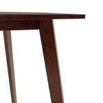 Τραπέζι Benson pakoworld MDF σε καρυδί απόχρωση 80x80x75εκ Τραπέζι Benson pakoworld MDF σε καρυδί απόχρωση 80x80x75εκ
