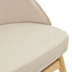Καρέκλα Sarian pakoworld μπεζ ύφασμα-rubberwood φυσικό πόδι 69,5x71x70.5εκ Καρέκλα Sarian pakoworld μπεζ ύφασμα-rubberwood φυσικό πόδι 69,5x71x70.5εκ