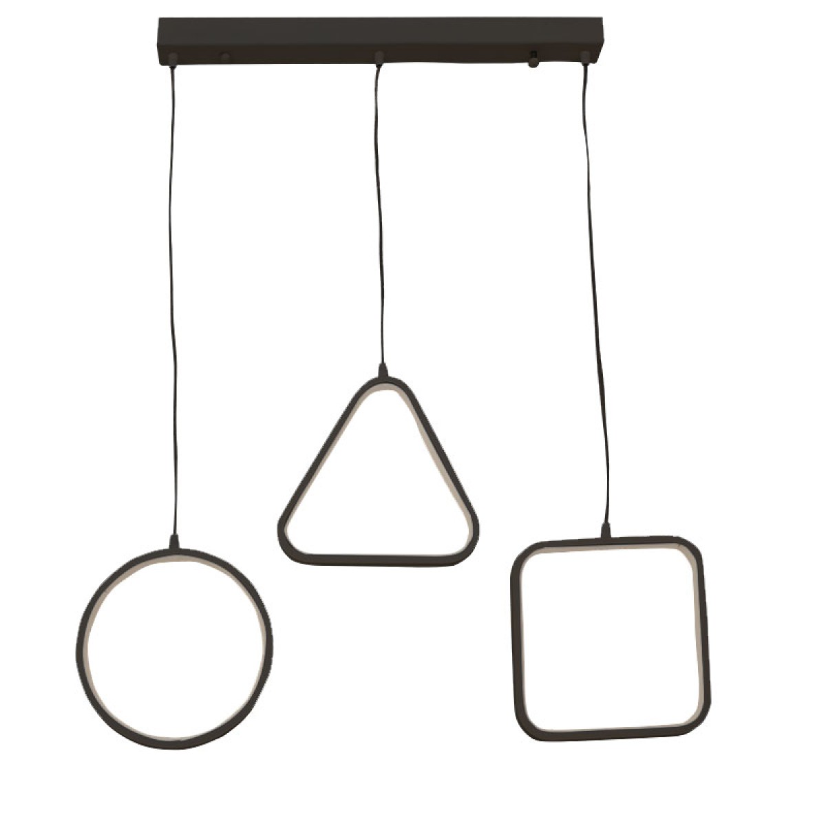 Φωτιστικό οροφής τρίφωτο PWL-0990 pakoworld LED 60W μαύρο 70x10x100εκ Φωτιστικό οροφής τρίφωτο PWL-0990 pakoworld LED 60W μαύρο 70x10x100εκ