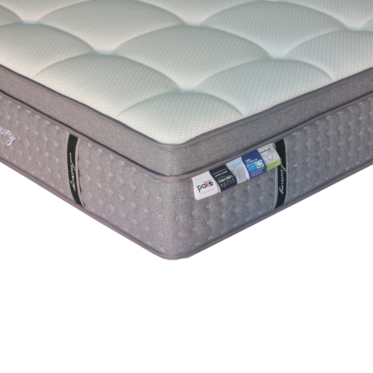 Στρώμα Luxury pakoworld pocket spring+gel memory foam+latex 34-36cm 160x200εκ
