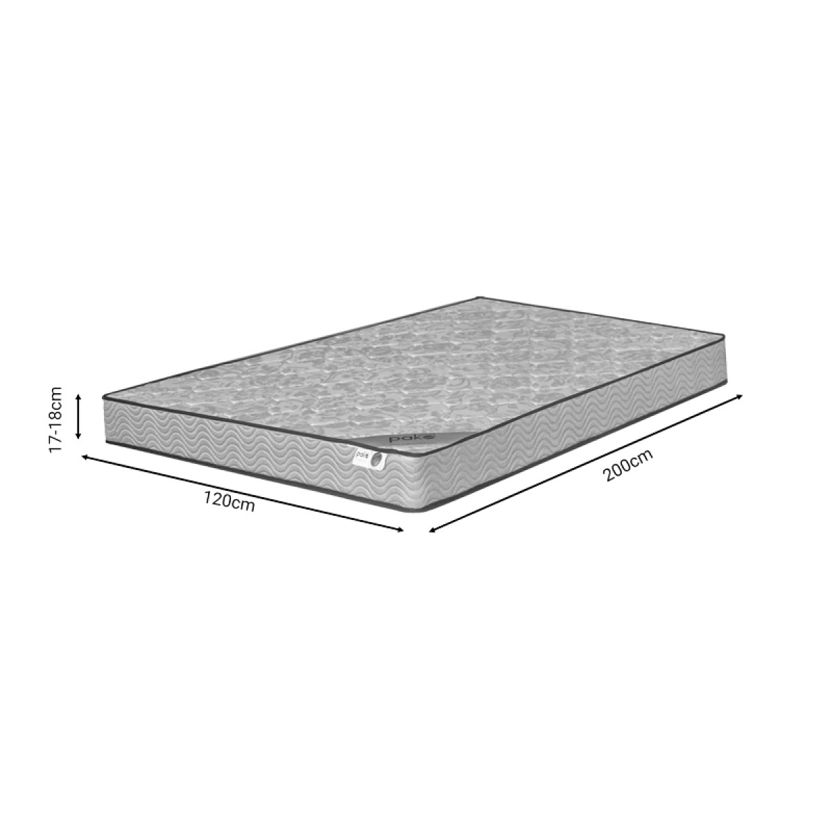 Στρώμα Klaudia pakoworld Continuous spring μονής όψης 17-18cm 120x200εκ Στρώμα Klaudia pakoworld Continuous spring μονής όψης 17-18cm 120x200εκ