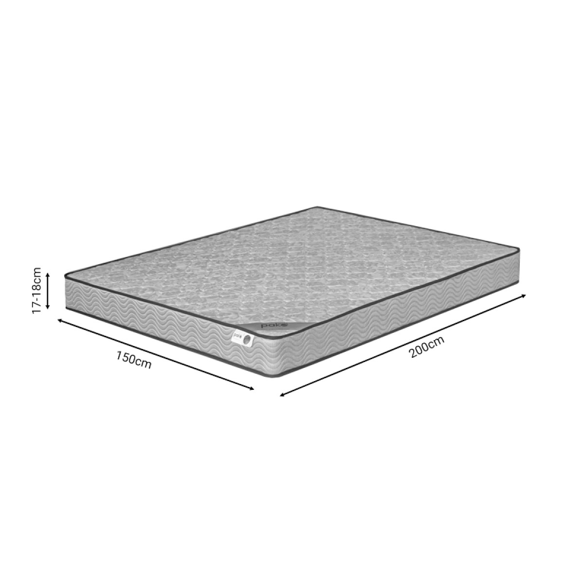 Στρώμα Klaudia pakoworld Continuous spring μονής όψης 17-18cm 150x200εκ Στρώμα Klaudia pakoworld Continuous spring μονής όψης 17-18cm 150x200εκ