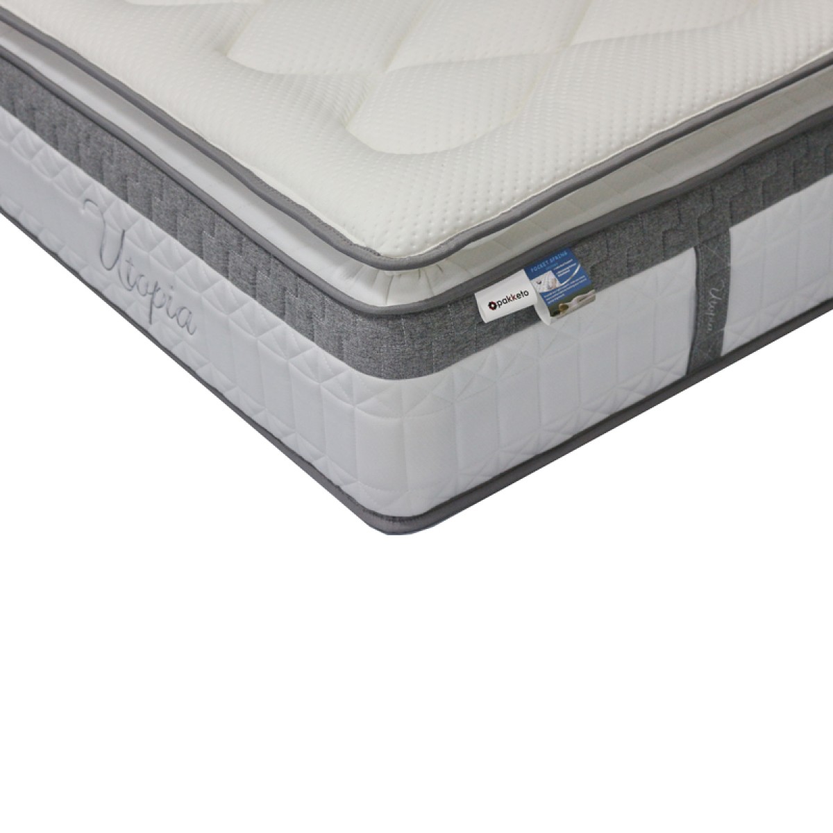 Στρώμα Utopia pakoworld pocket spring με ανώστρωμα 30-32cm 90x190εκ Στρώμα Utopia pakoworld pocket spring με ανώστρωμα 30-32cm 90x190εκ