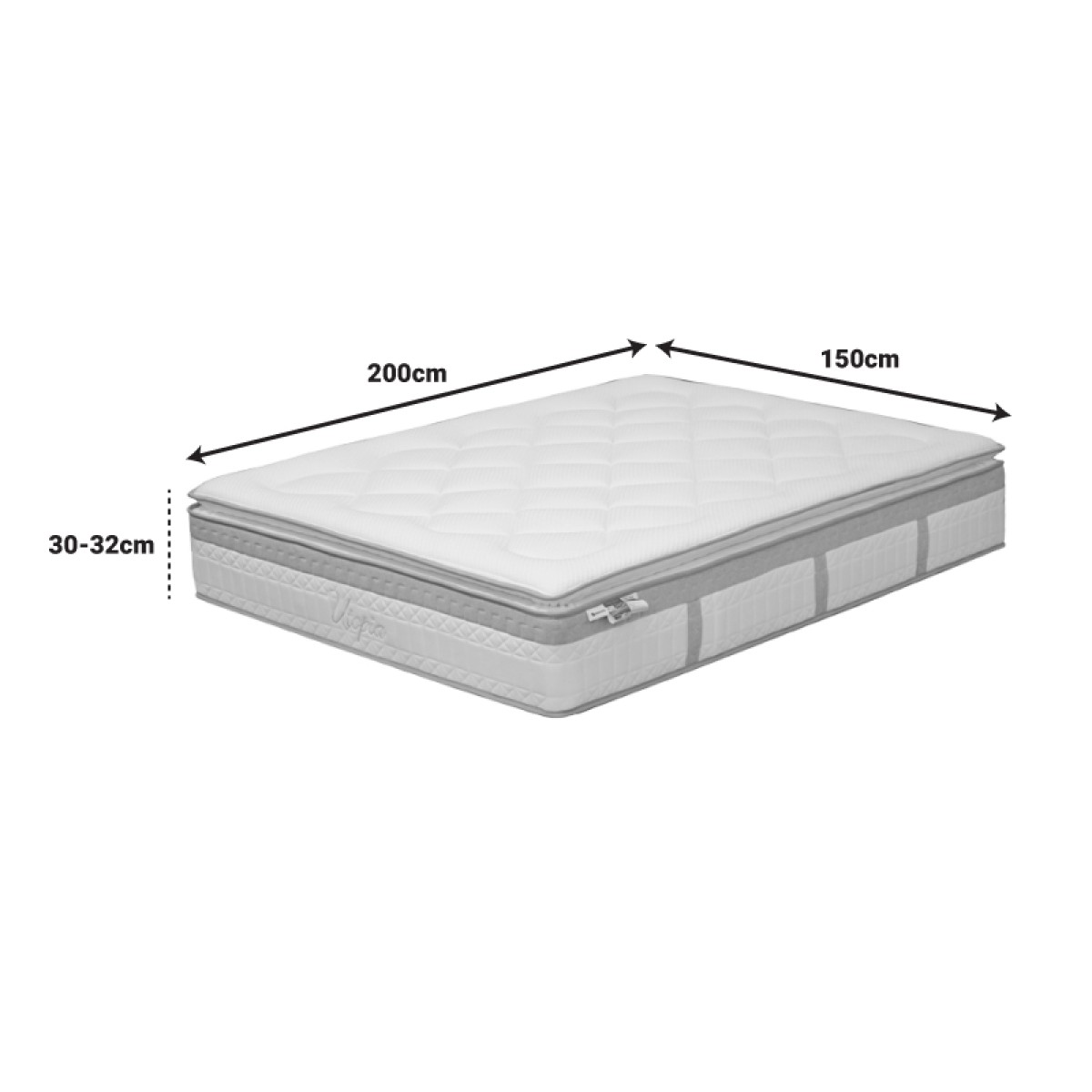 Στρώμα Utopia pakoworld pocket spring με aloe vera και ανώστρωμα 30-32cm 150x200εκ Στρώμα Utopia pakoworld pocket spring με aloe vera και ανώστρωμα 30-32cm 150x200εκ