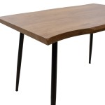 Τραπέζι Neve pakoworld MDF καρυδί-πόδι μεταλλικό μαύρο 120x80x75εκ Τραπέζι Neve pakoworld MDF καρυδί-πόδι μεταλλικό μαύρο 120x80x75εκ