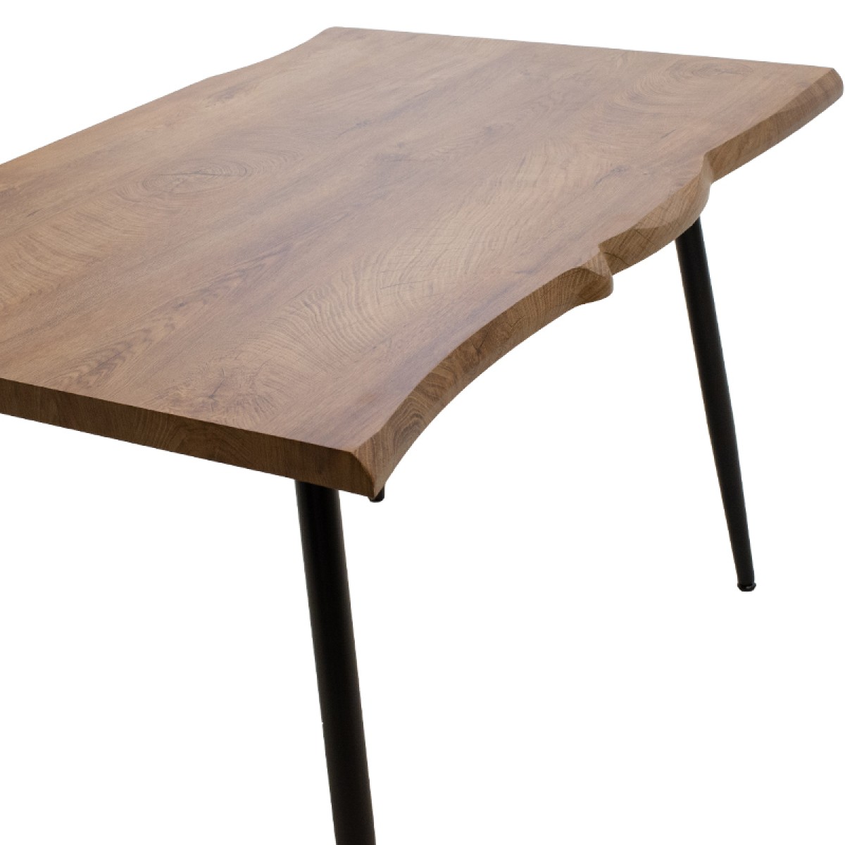 Τραπέζι Neve pakoworld MDF καρυδί-πόδι μεταλλικό μαύρο 140x80x75εκ Τραπέζι Neve pakoworld MDF καρυδί-πόδι μεταλλικό μαύρο 140x80x75εκ