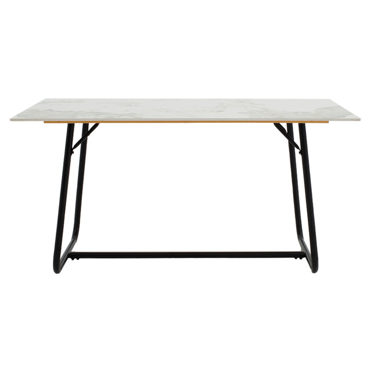 Τραπέζι Revello pakoworld sintered stone λευκό μαρμάρου-μαύρο 150x90x75εκ Τραπέζι Revello pakoworld sintered stone λευκό μαρμάρου-μαύρο 150x90x75εκ