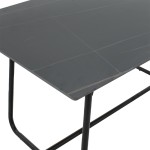 Τραπέζι Revello pakoworld sintered stone μαύρο μαρμάρου-μαύρο 150x90x75εκ Τραπέζι Revello pakoworld sintered stone μαύρο μαρμάρου-μαύρο 150x90x75εκ