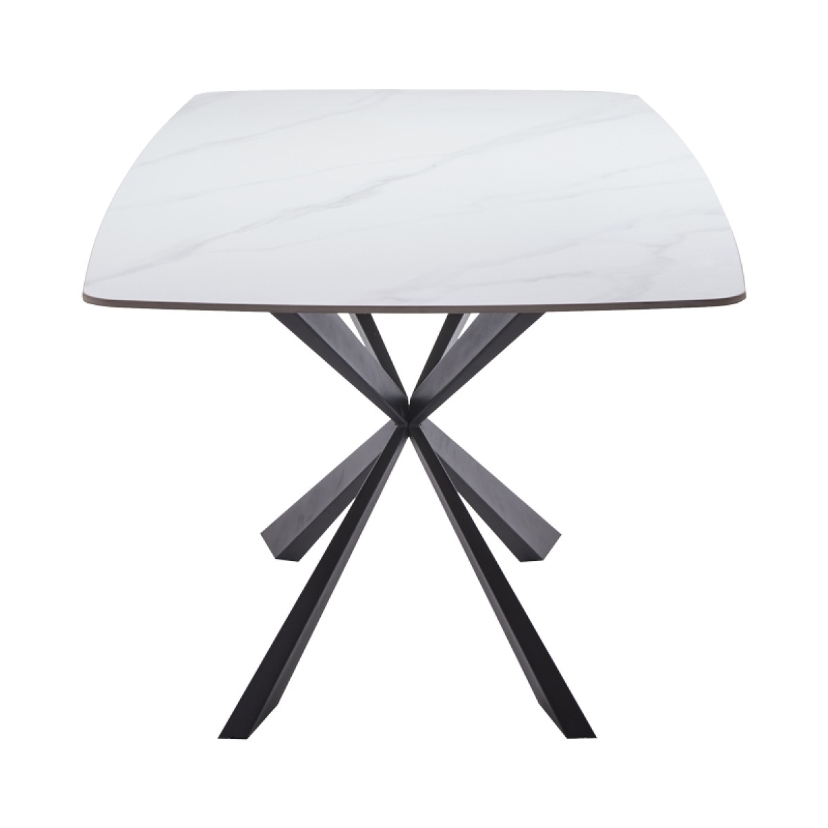 Τραπέζι Viano pakoworld sintered stone ανοιχτό γκρι-μαύρο 180x85x76εκ Τραπέζι Viano pakoworld sintered stone ανοιχτό γκρι-μαύρο 180x85x76εκ