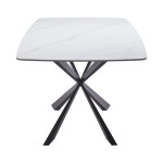 Τραπέζι Viano pakoworld sintered stone ανοιχτό γκρι-μαύρο 180x85x76εκ Τραπέζι Viano pakoworld sintered stone ανοιχτό γκρι-μαύρο 180x85x76εκ